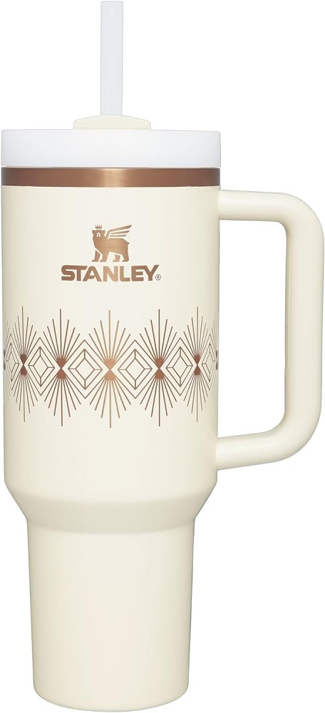 Vaso Térmico Stanley The FlowState Quencher H2.0 1.18L - Cream Gloss Deco